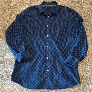 Banana Republic Blue slim Fit Casual Shirt XL TALL